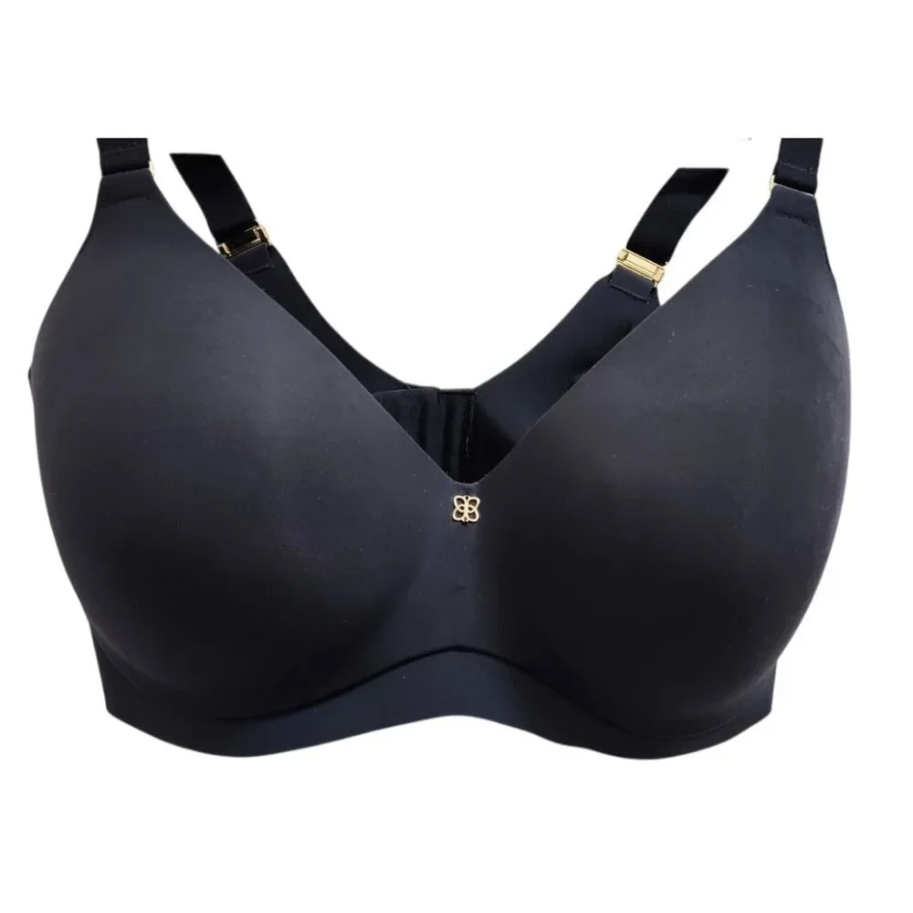 Honeylove 34DDD Wireless Bra Black Sculpting Lift Seamless Support Shapewear